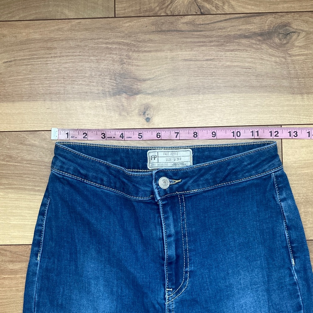 Free People Just Float On Blue Flare Jeans - Picture 12 of 14